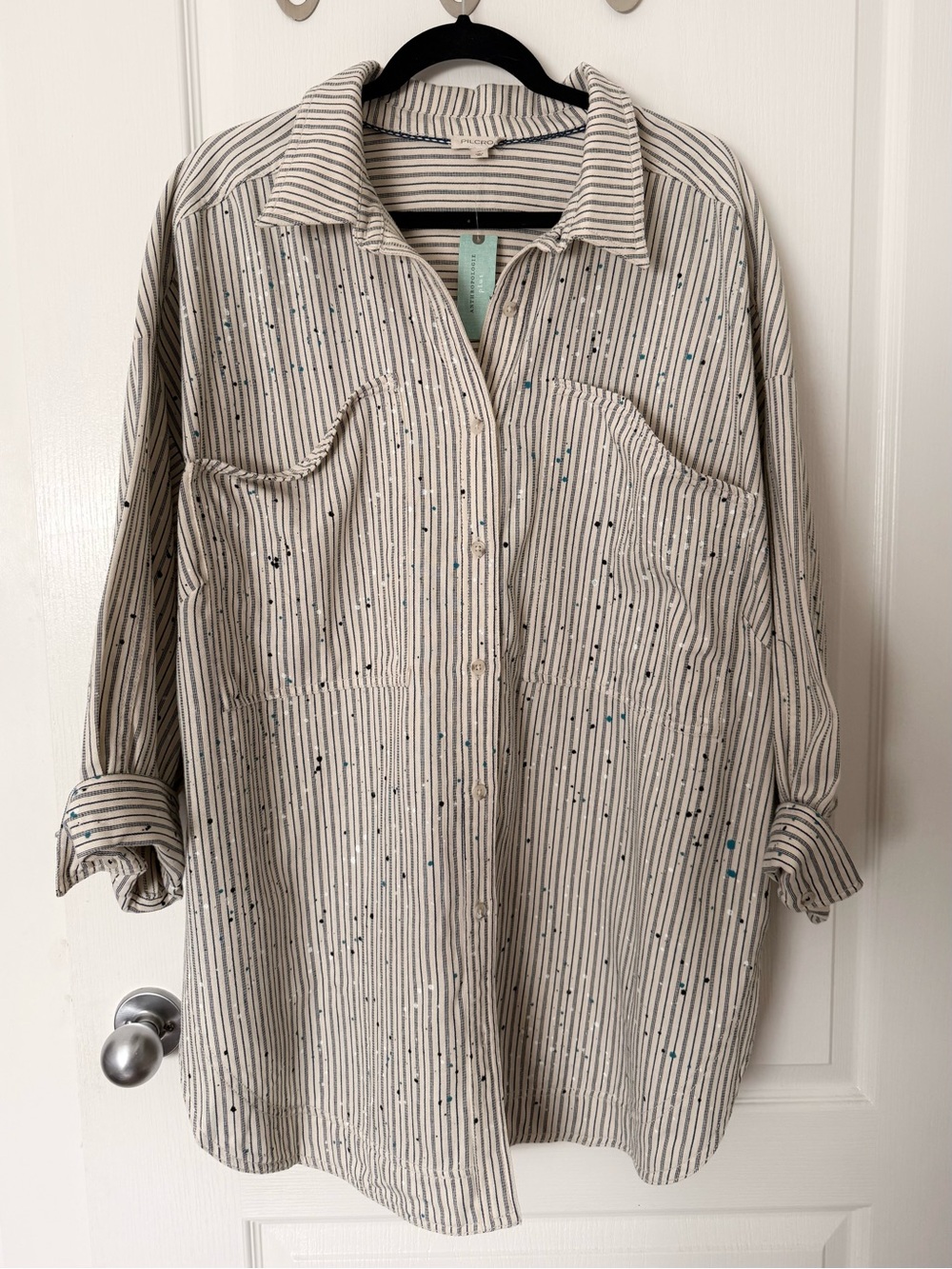 Anthropologie Pilcro Studio Classic Button-Down Shirt 2x